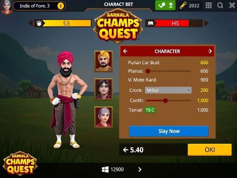 Barnala Champs Quest Game Screenshot